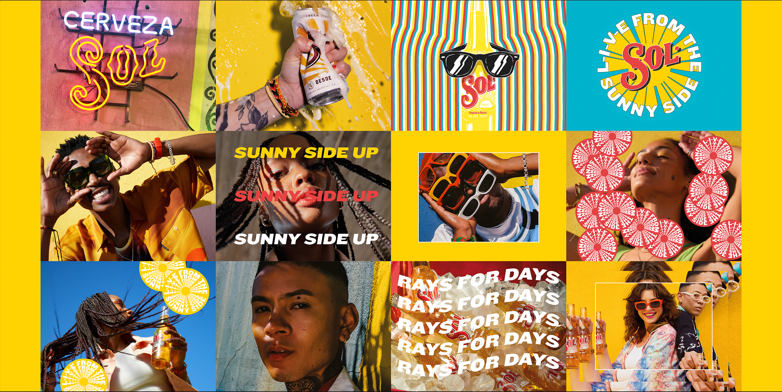 SOL L-I-V-E FROM THE SUNNY SIDE | Brand strategy & design - Comms